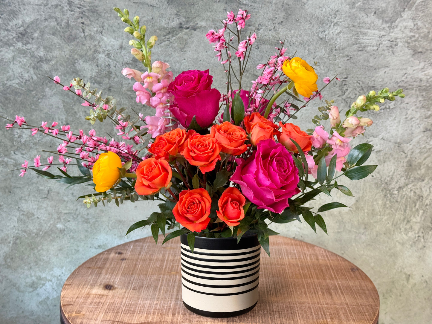 Carnival Calypso - Bright Colors Flowers in vase