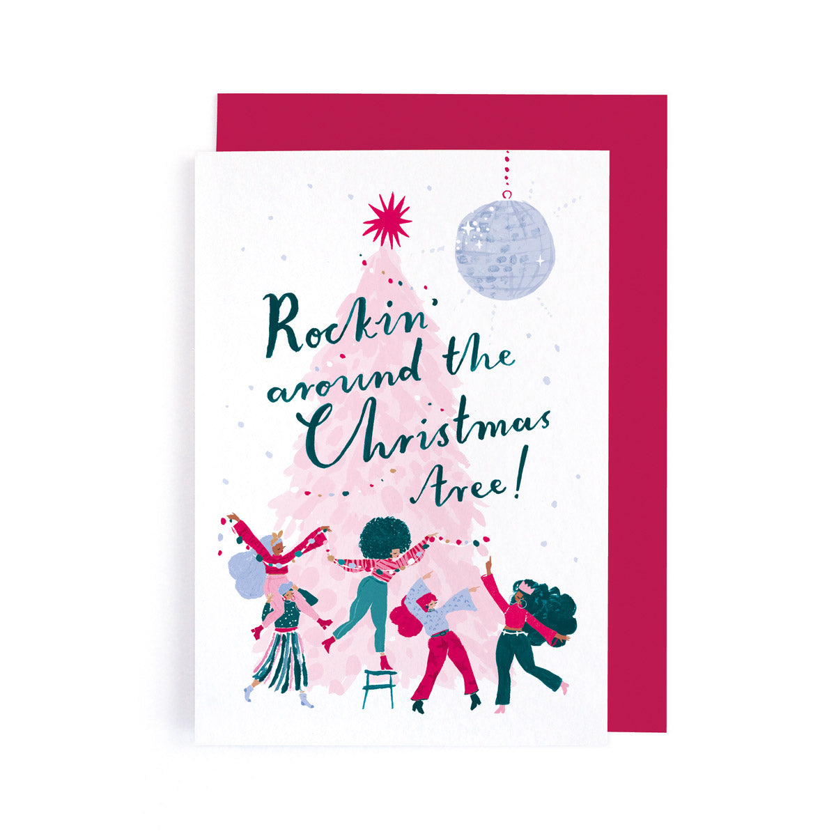 Rockin' Christmas tree-Card