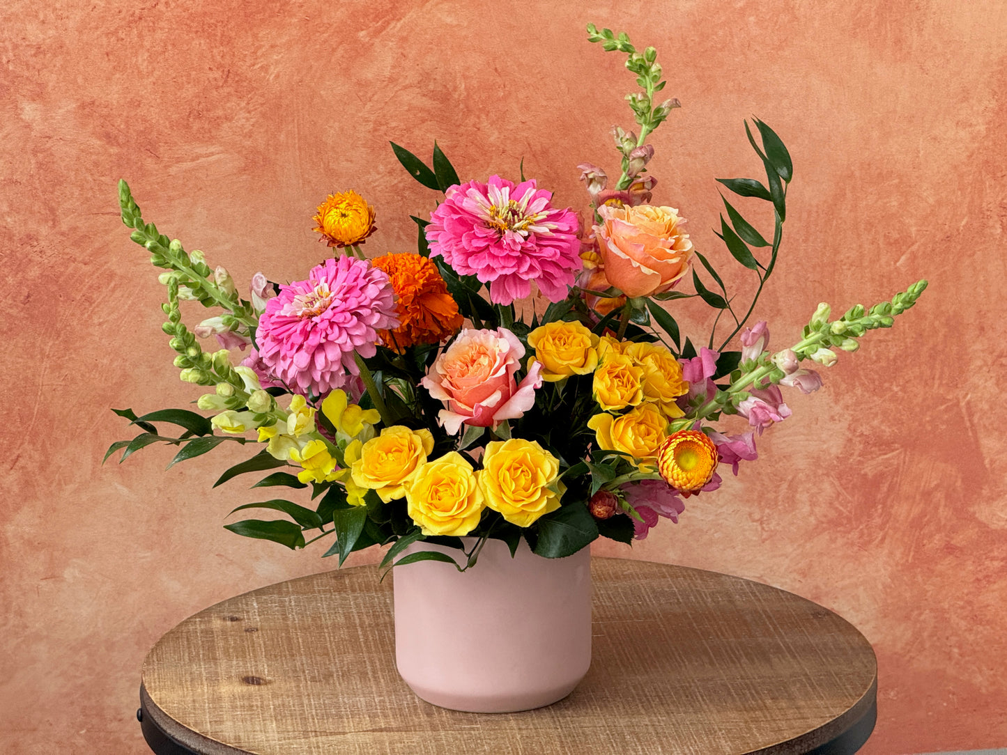 Pink Lemonade - Summer Seasonal Flowers in vase