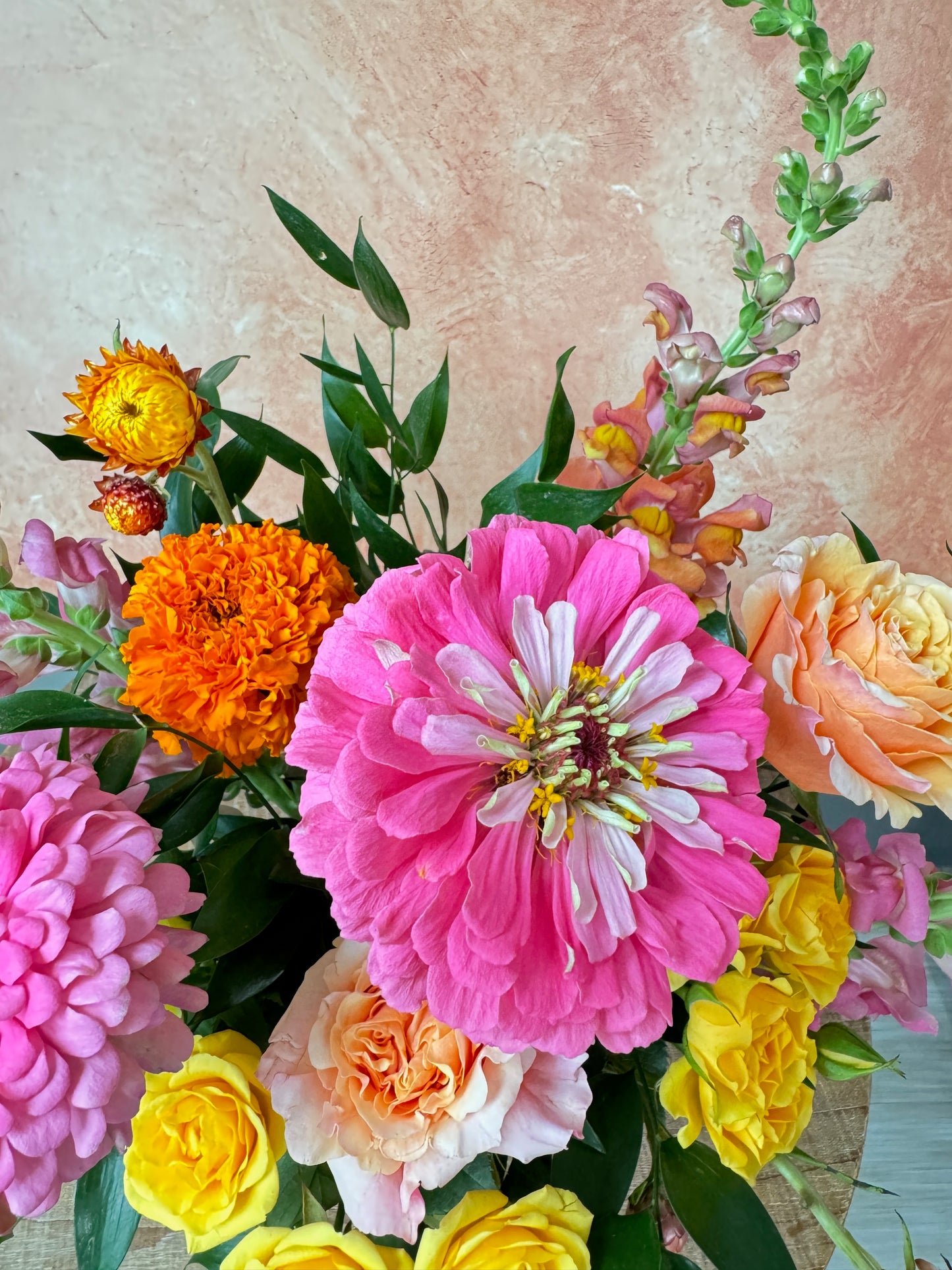 Pink Lemonade - Summer Seasonal Flowers in vase