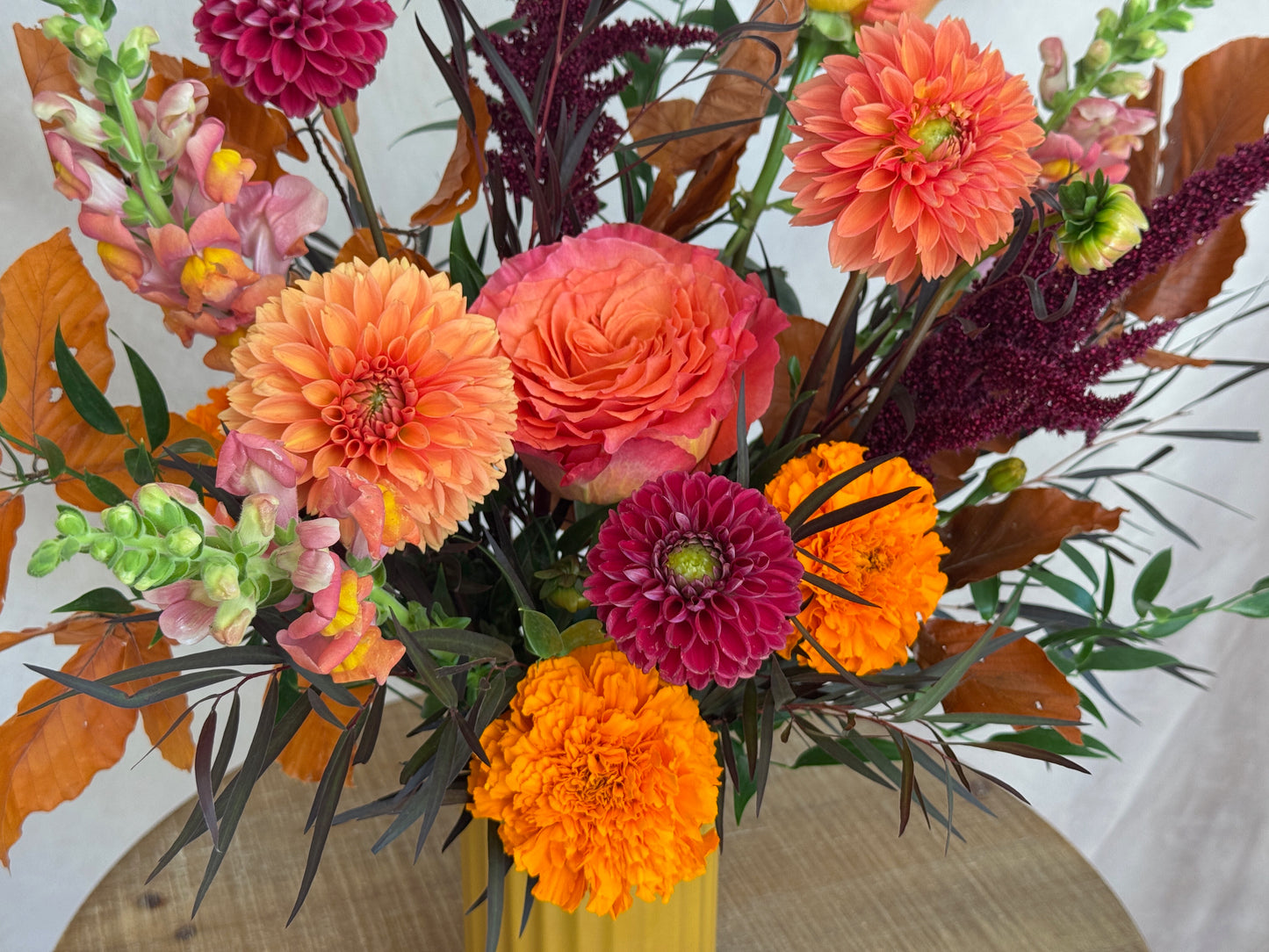 Fireside Glow - Seasonal orange flowers
