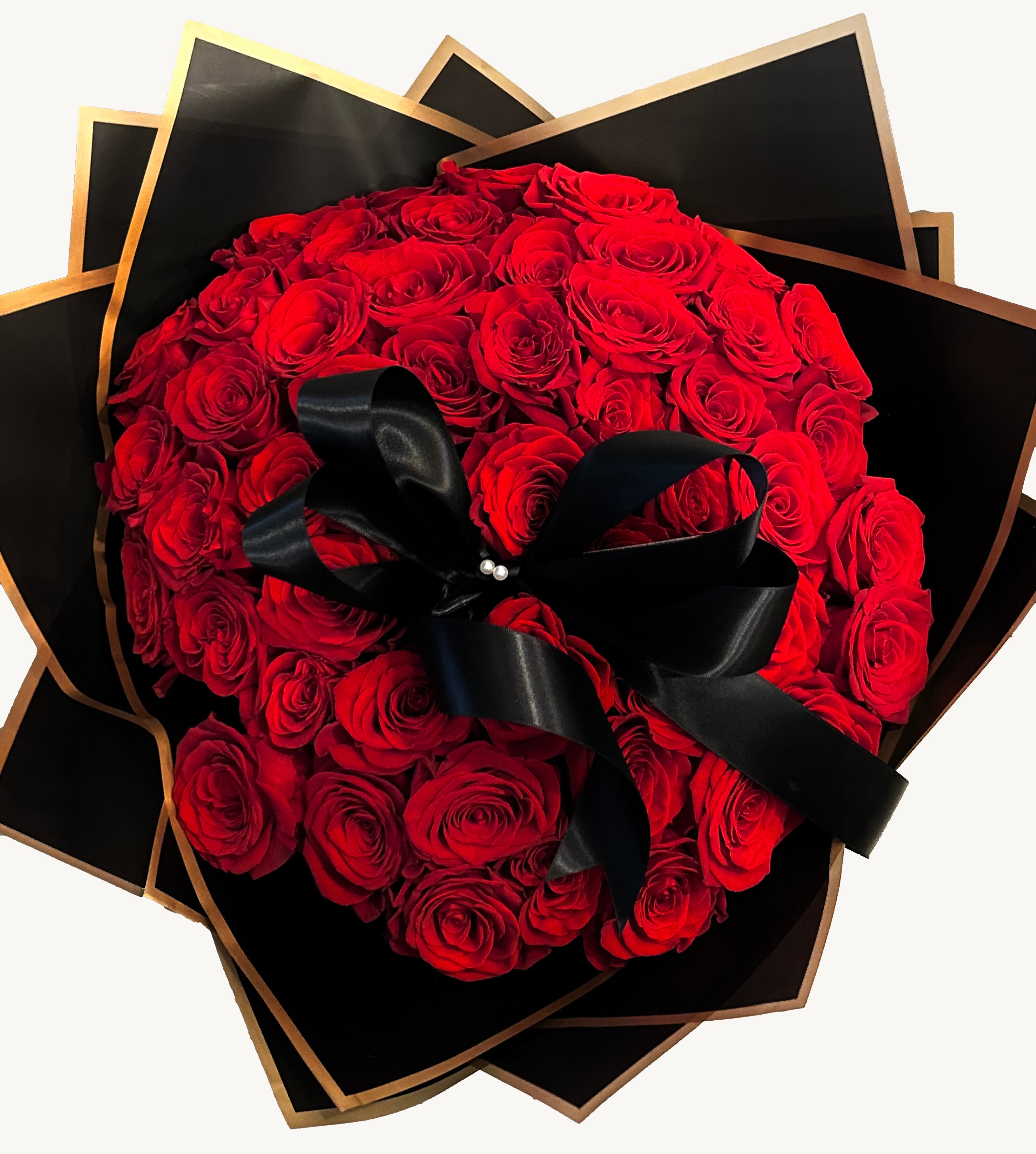 Ramobuchon Roses El Grande Bouquet - Ramo Buchón Red Roses – Canaima Floral Design