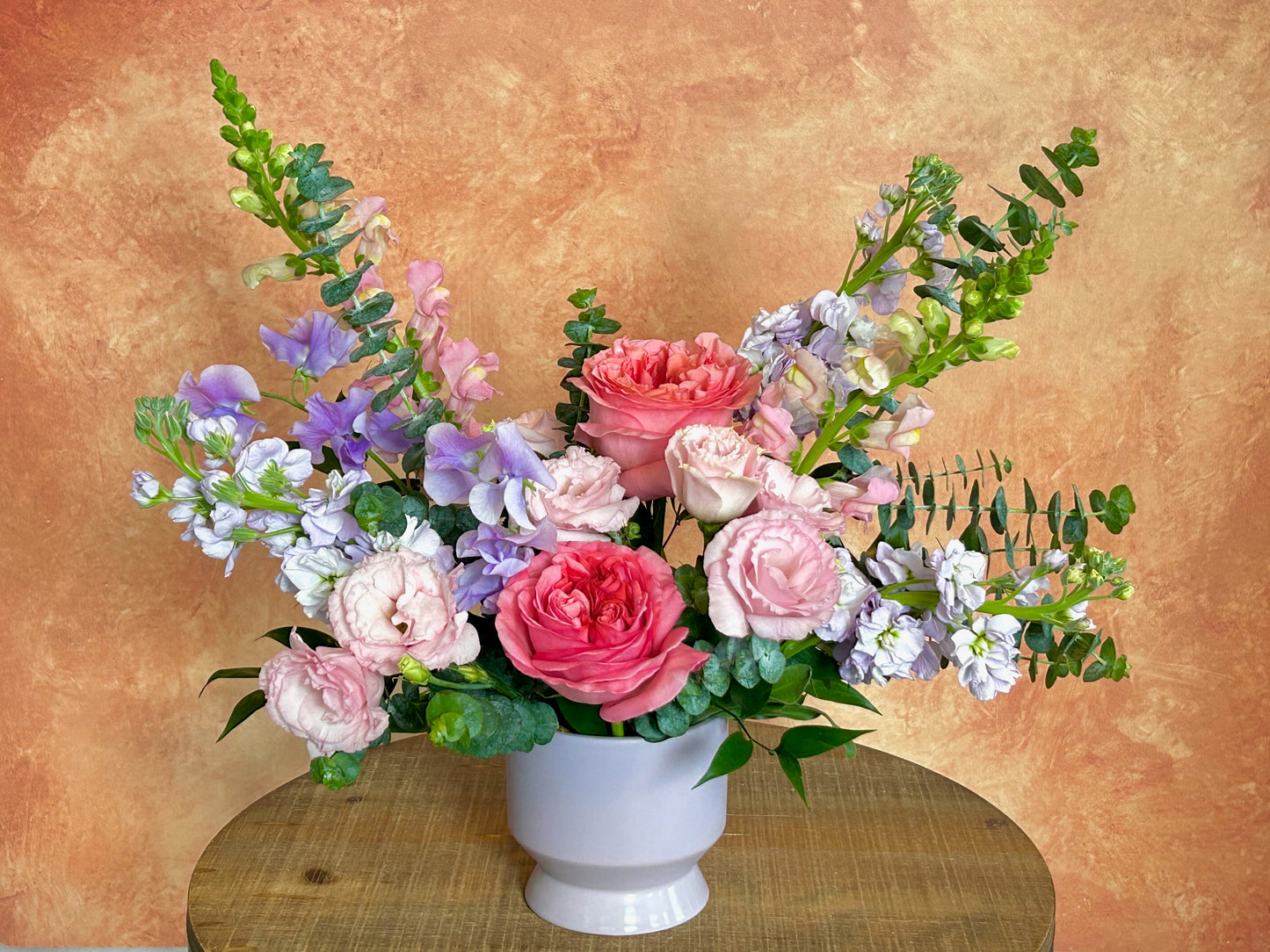 Sweet Amour - Pink and Lavender Flowers in a vase