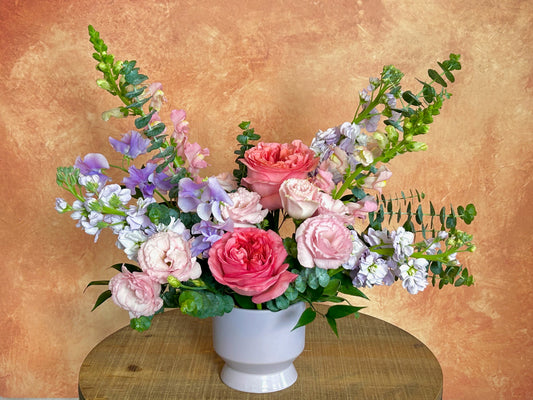 Sweet Amour - Pink and Lavender Flowers in a vase