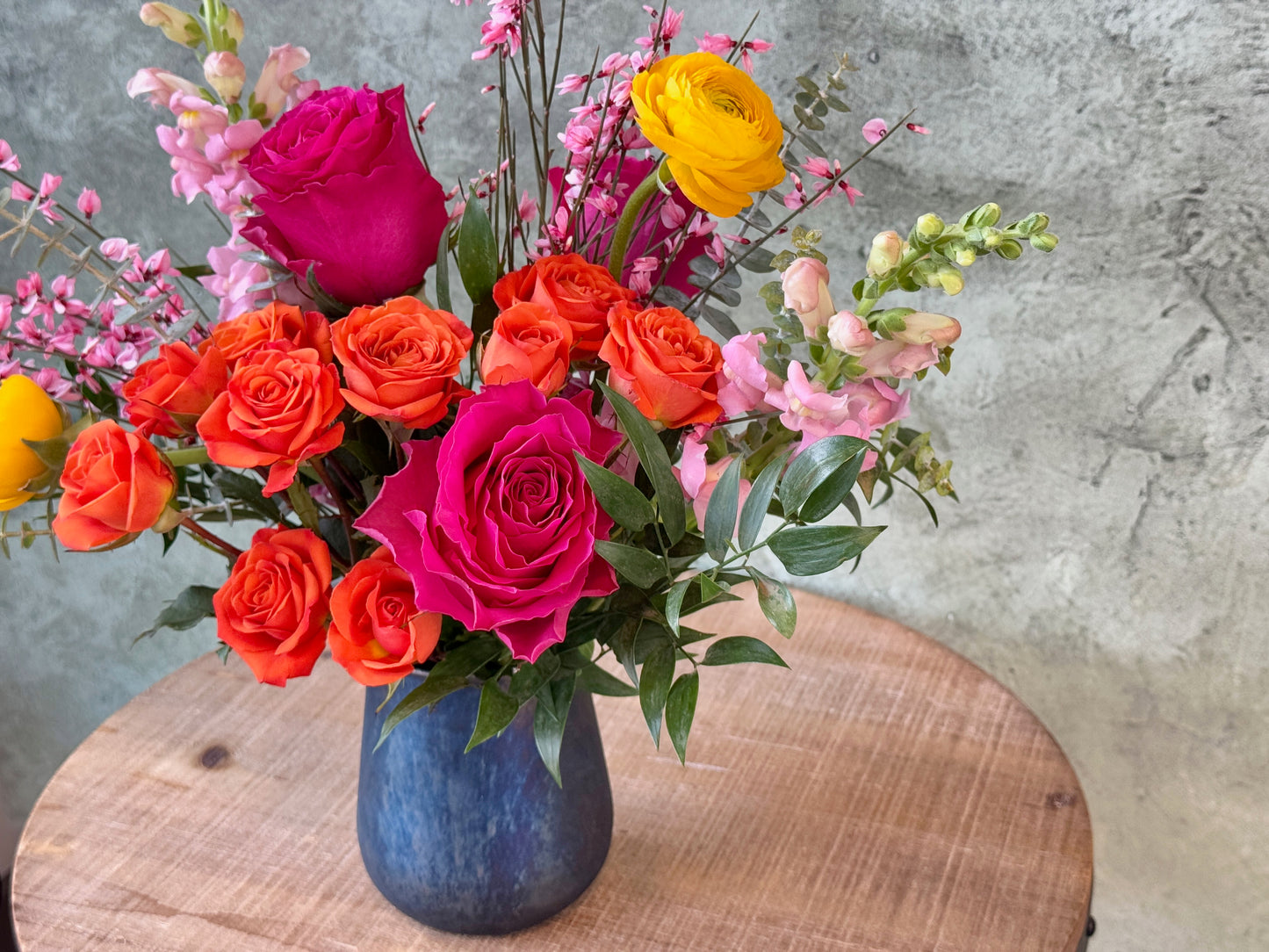 Carnival Calypso - Bright Colors Flowers in vase