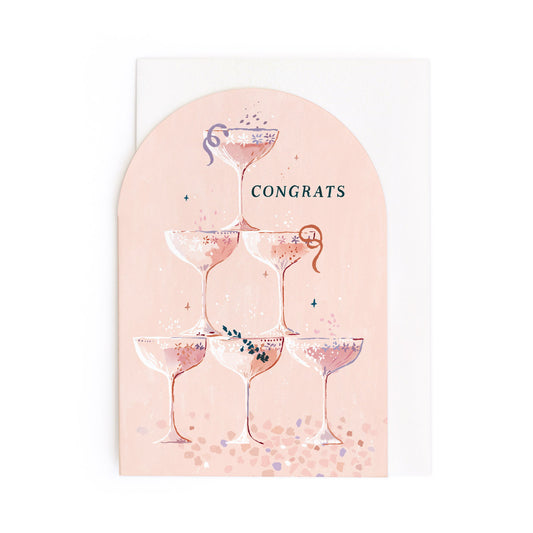 Congrats Champagne- Congratulations Card