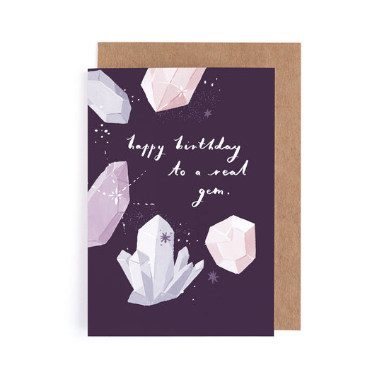 Crystals Birthday Card